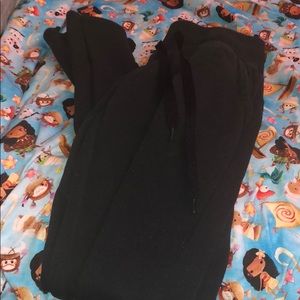 Black Tight Sweat Pants